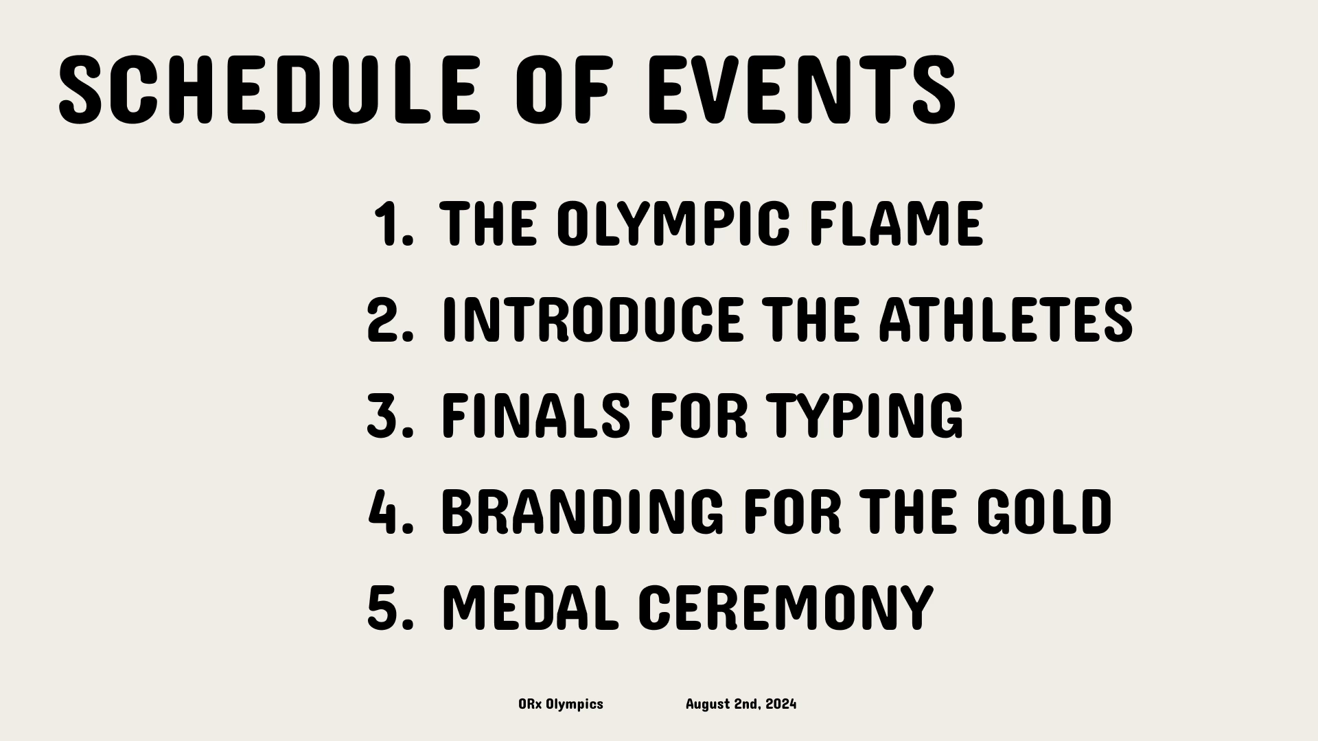 Image of a team party slide